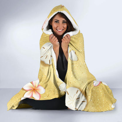 Beach Theme Print Hooded Blanket-JTAMIGO.COM