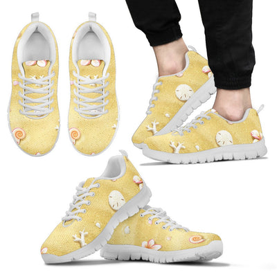 Beach Theme Print Men Sneakers Shoes