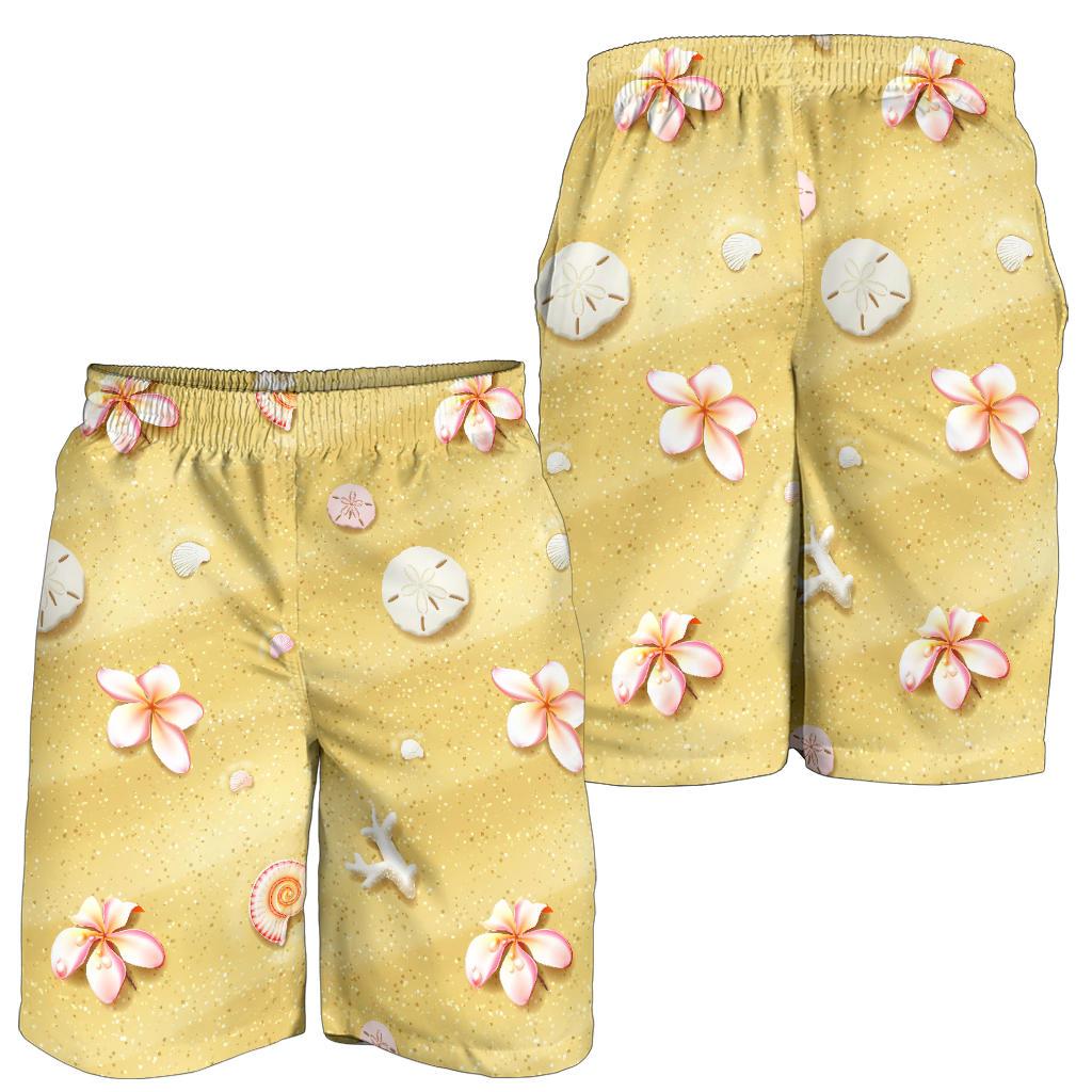 Beach Theme Print Mens Shorts-JTAMIGO.COM