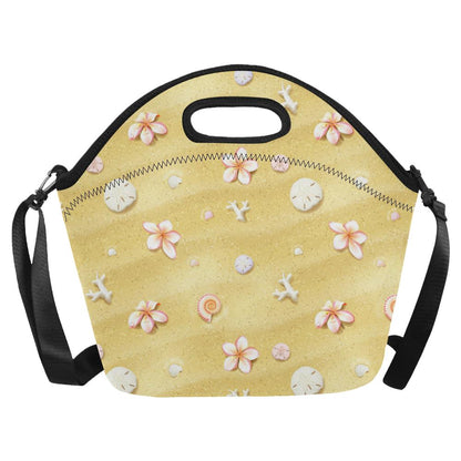 Beach Theme Print Neoprene Lunch Bag (Model 1669)(Large)-JTAMIGO.COM