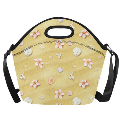 Beach Theme Print Neoprene Lunch Bag (Model 1669)(Large)-JTAMIGO.COM