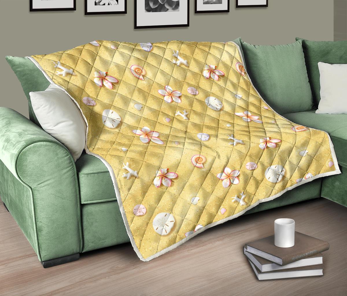 Beach Theme Print Premium Quilt-JTAMIGO.COM