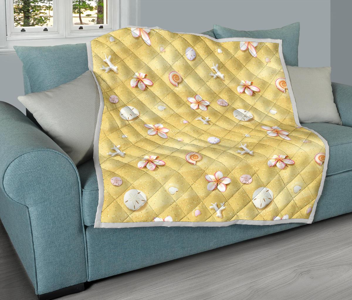 Beach Theme Print Premium Quilt-JTAMIGO.COM