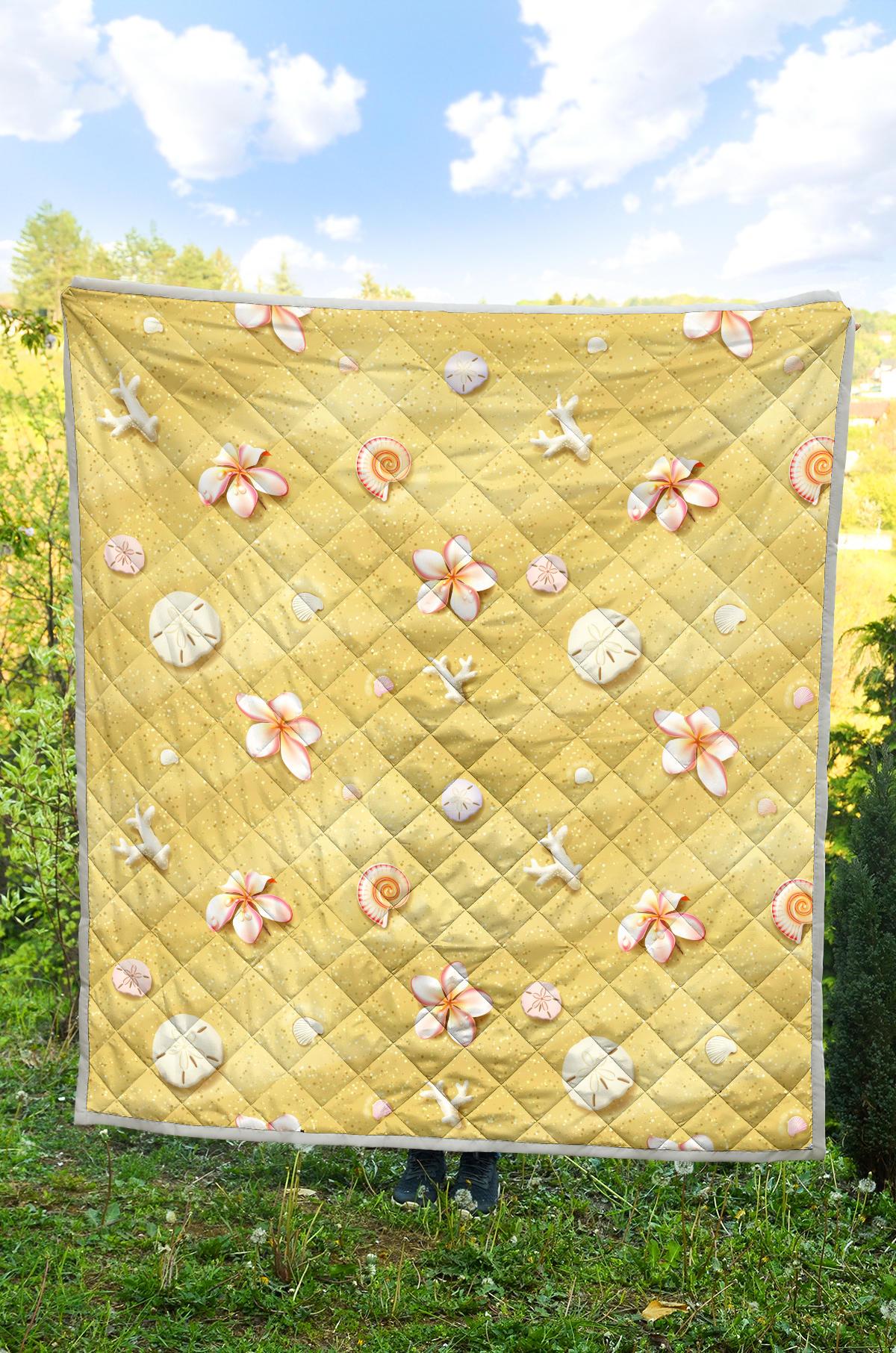Beach Theme Print Premium Quilt-JTAMIGO.COM