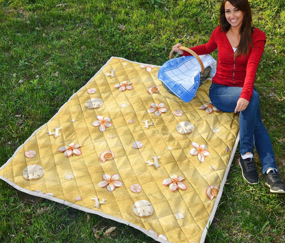 Beach Theme Print Premium Quilt-JTAMIGO.COM