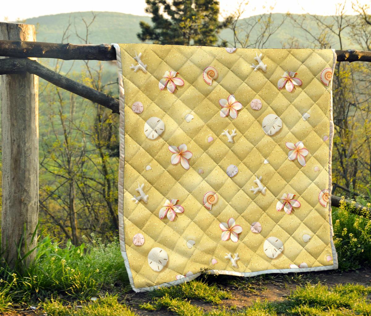Beach Theme Print Premium Quilt-JTAMIGO.COM