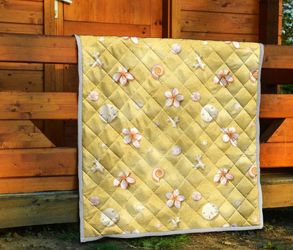 Beach Theme Print Premium Quilt-JTAMIGO.COM