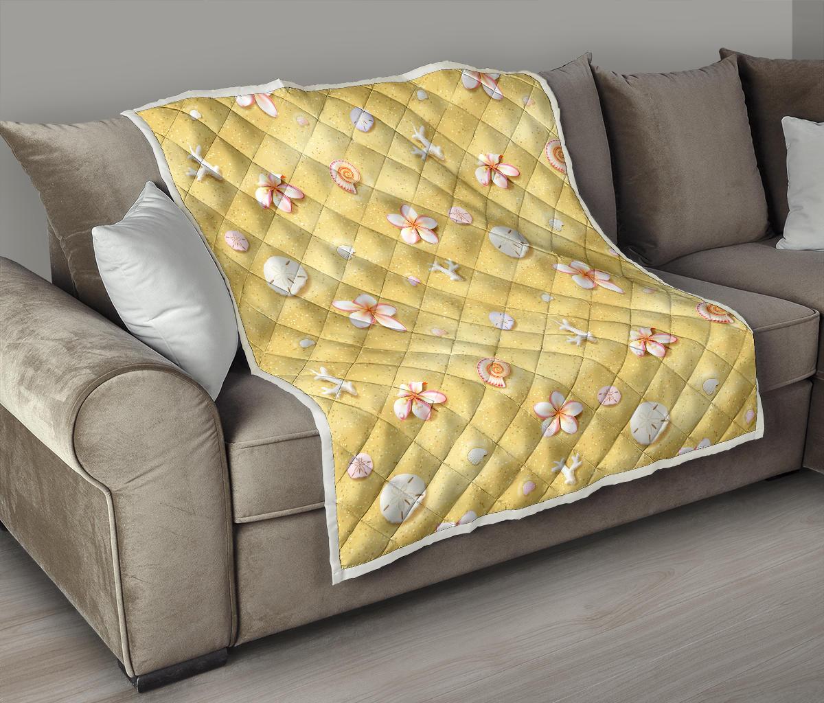 Beach Theme Print Premium Quilt-JTAMIGO.COM