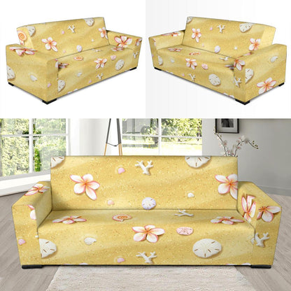 Beach Theme Print Sofa Slipcover-JTAMIGO.COM