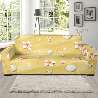 Beach Theme Print Sofa Slipcover-JTAMIGO.COM