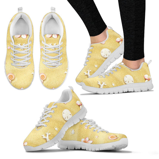 Beach Theme Print Women Sneakers Shoes