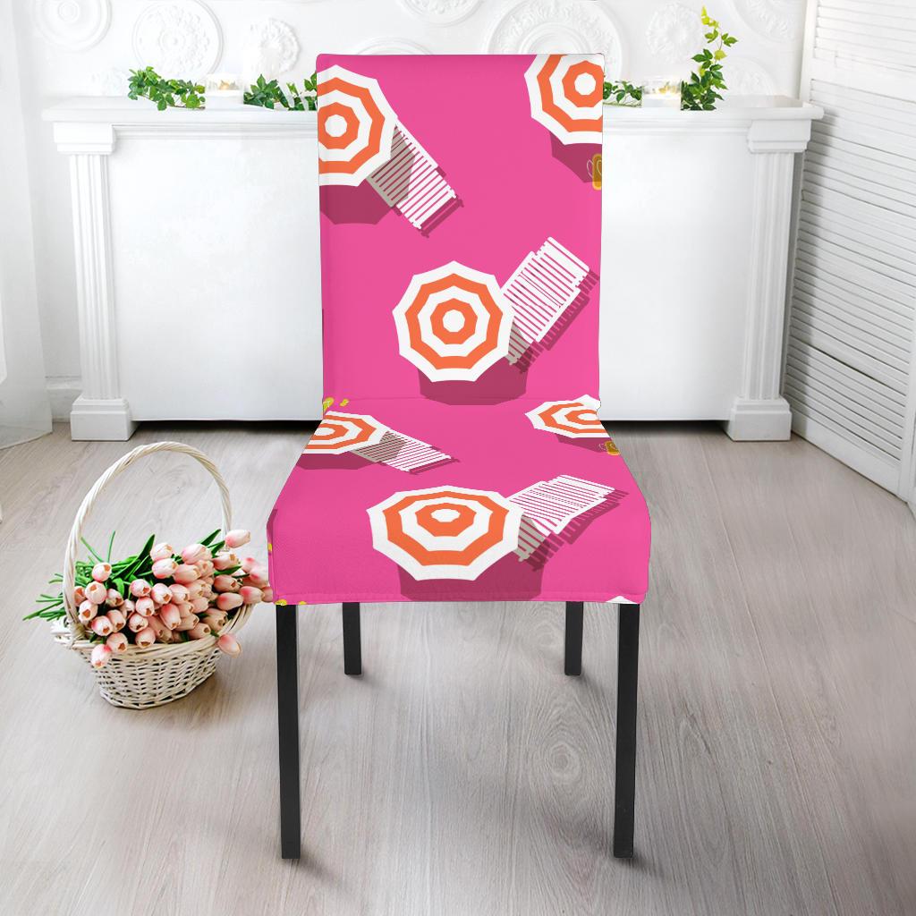 Beach Top View Umbrella Theme Dinning Chair Slipper-JTAMIGO.COM