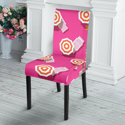 Beach Top View Umbrella Theme Dinning Chair Slipper-JTAMIGO.COM