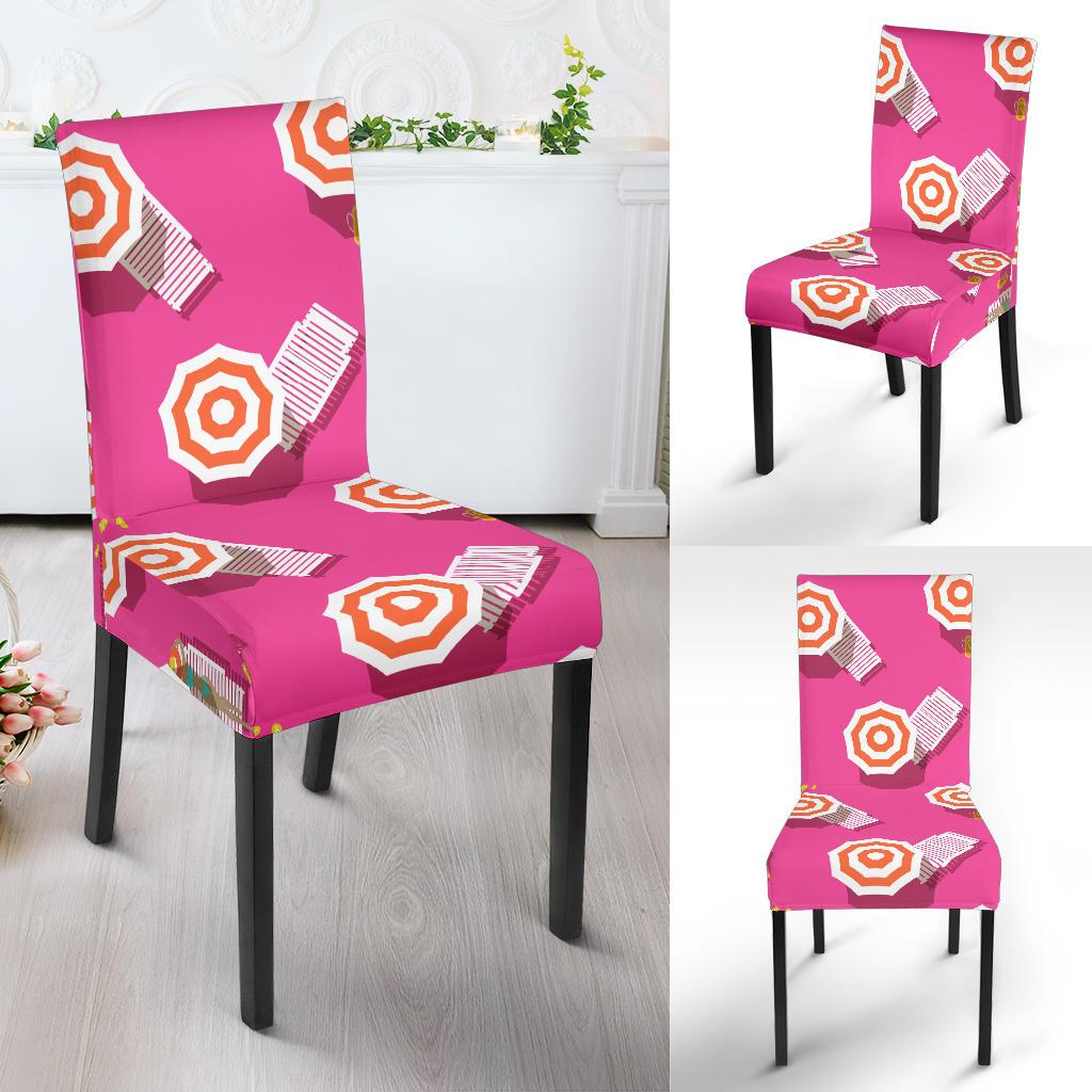 Beach Top View Umbrella Theme Dinning Chair Slipper-JTAMIGO.COM