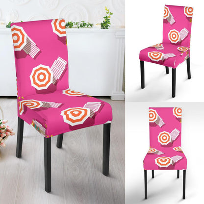 Beach Top View Umbrella Theme Dinning Chair Slipper-JTAMIGO.COM