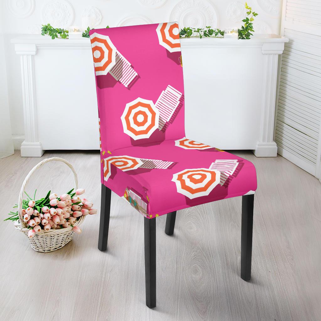 Beach Top View Umbrella Theme Dinning Chair Slipper-JTAMIGO.COM