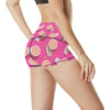 Beach Top View Umbrella Theme High Waisted Spandex Shorts-JTAMIGO.COM