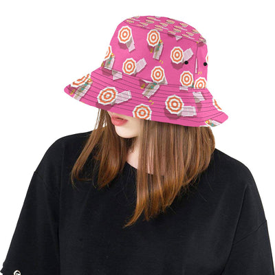 Beach Top View Umbrella Theme Unisex Bucket Hat