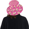 Beach Top View Umbrella Theme Unisex Bucket Hat