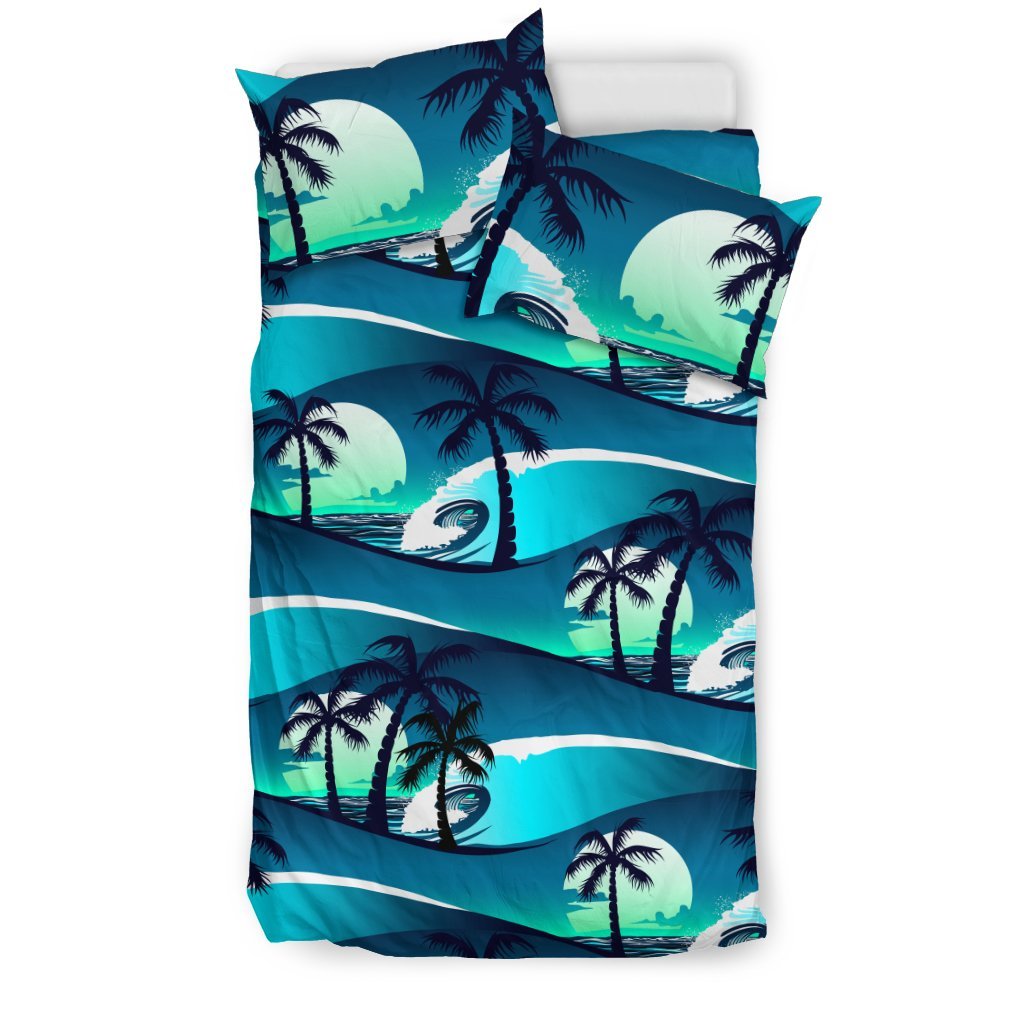 Beach Wave Design Print Duvet Cover Bedding Set
