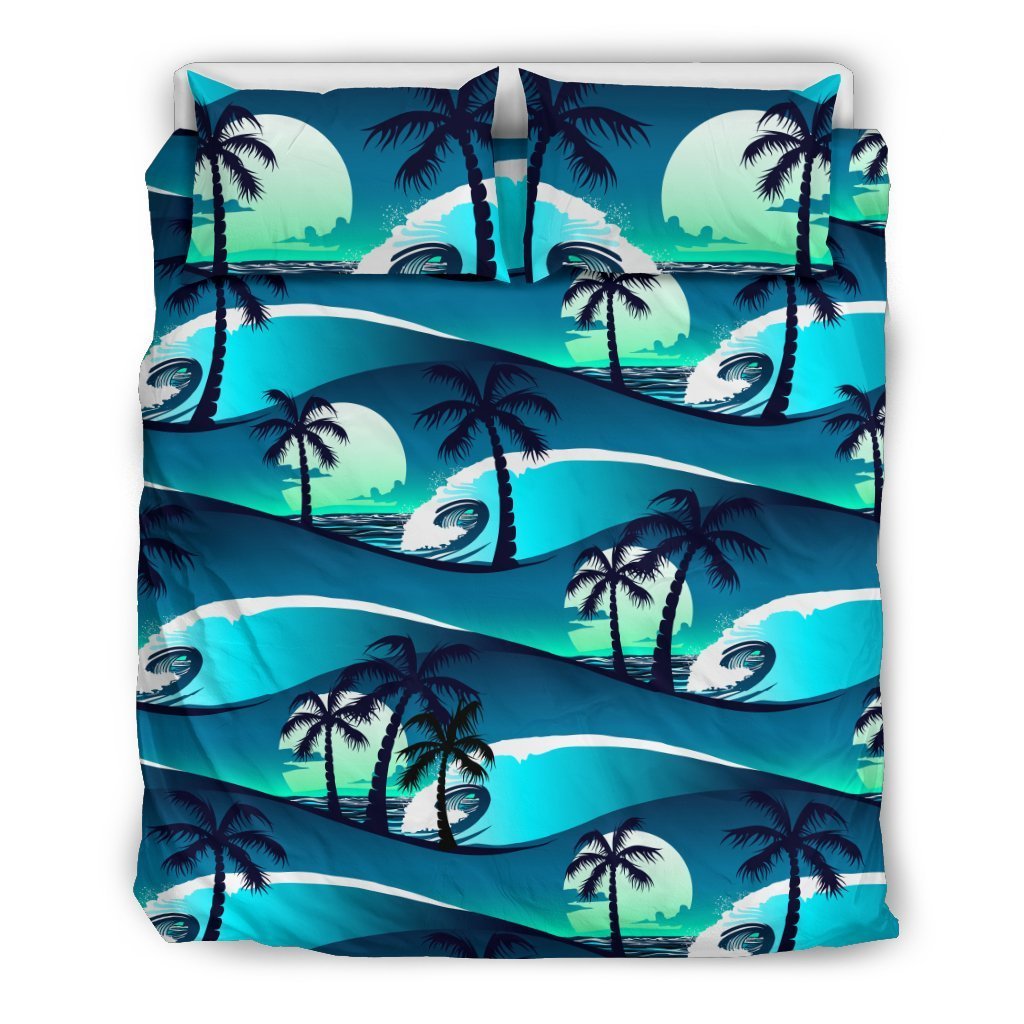 Beach Wave Design Print Duvet Cover Bedding Set