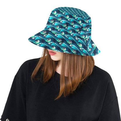 Beach Wave Design Print Unisex Bucket Hat