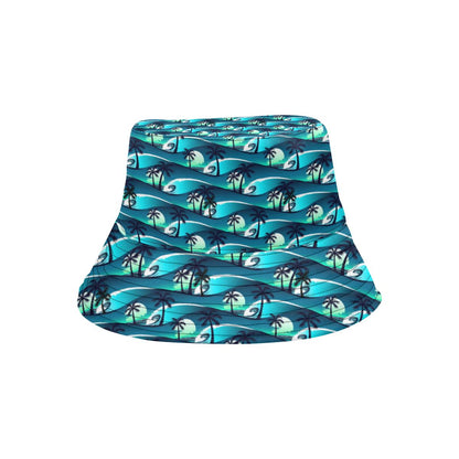 Beach Wave Design Print Unisex Bucket Hat