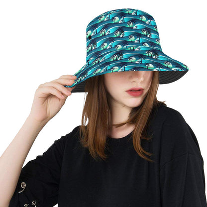 Beach Wave Design Print Unisex Bucket Hat
