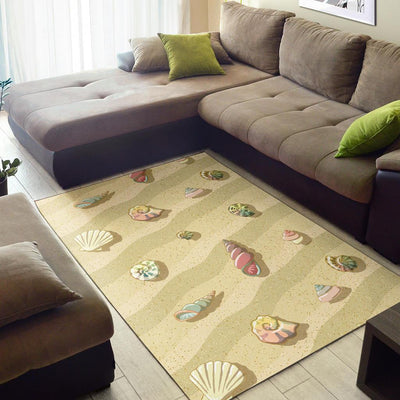 Beach with Seashell Theme Area Rugs-JTAMIGO.COM