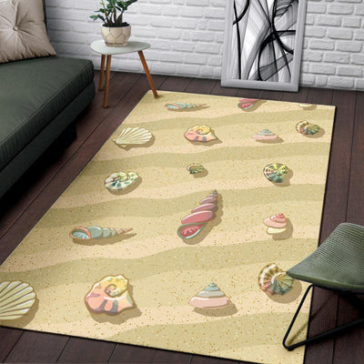 Beach with Seashell Theme Area Rugs-JTAMIGO.COM