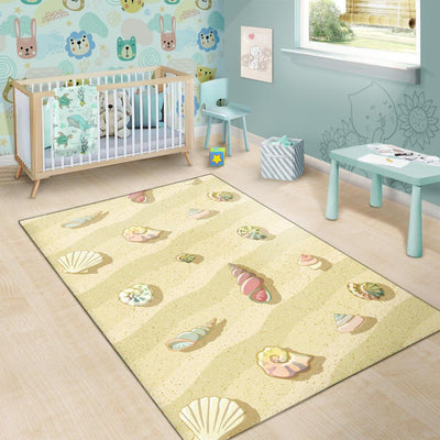 Beach with Seashell Theme Area Rugs-JTAMIGO.COM