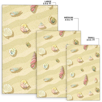 Beach with Seashell Theme Area Rugs-JTAMIGO.COM