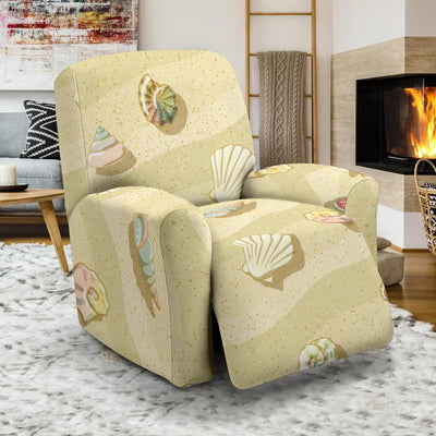 Beach with Seashell Theme Recliner Slipcover-JTAMIGO.COM