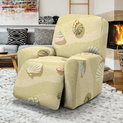 Beach with Seashell Theme Recliner Slipcover-JTAMIGO.COM