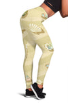 Beach with Seashell Theme Women Leggings