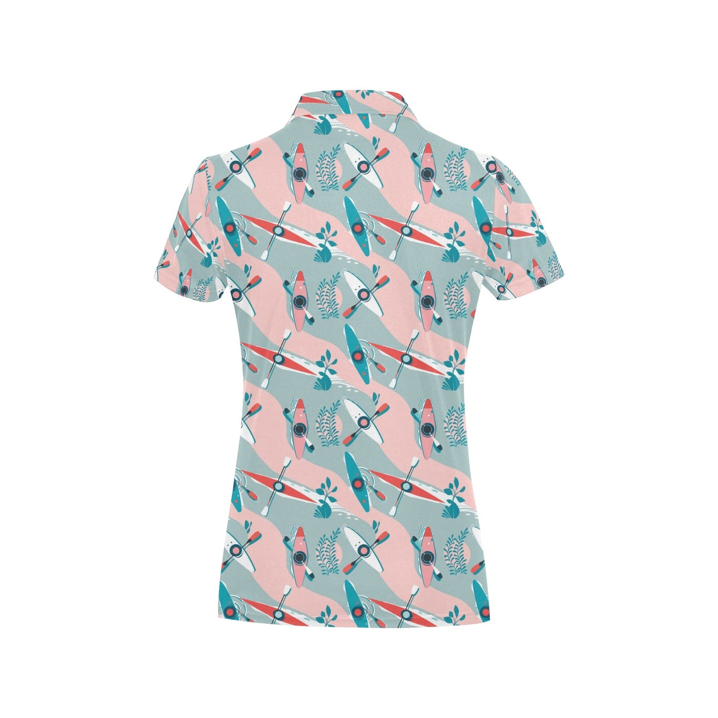 Kayak Pattern Print Design 05 Women's Polo Shirt