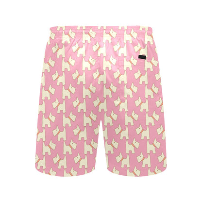 Scottish Terriers Print Design LKS306 Men's Swim Trunks Beach Shorts