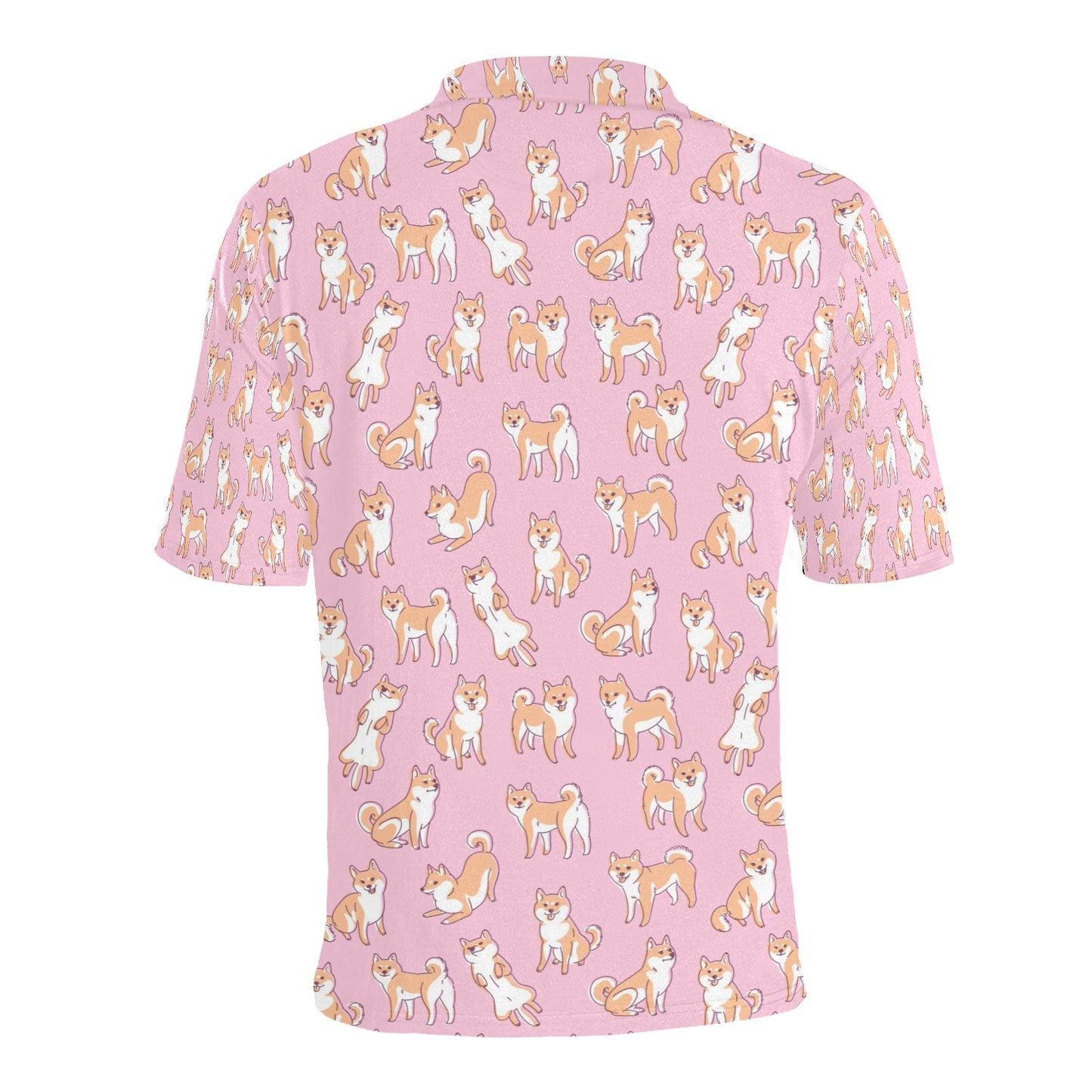 Shiba Inu Print Design LKS303 Men Polo Shirt
