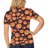 Halloween Pattern Print Design 04 Women's Polo Shirt