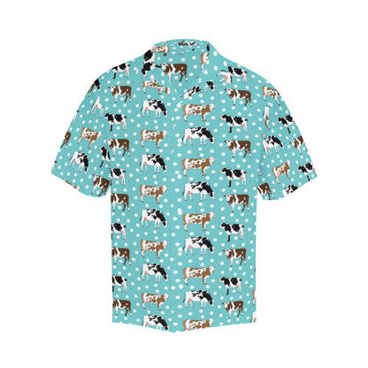Cattle Print Design LKS405 Men's Men's Hawaiian Shirt