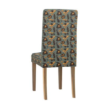 Witch Bat Halloween Print Design LKS305 Dining Chair Slipcover