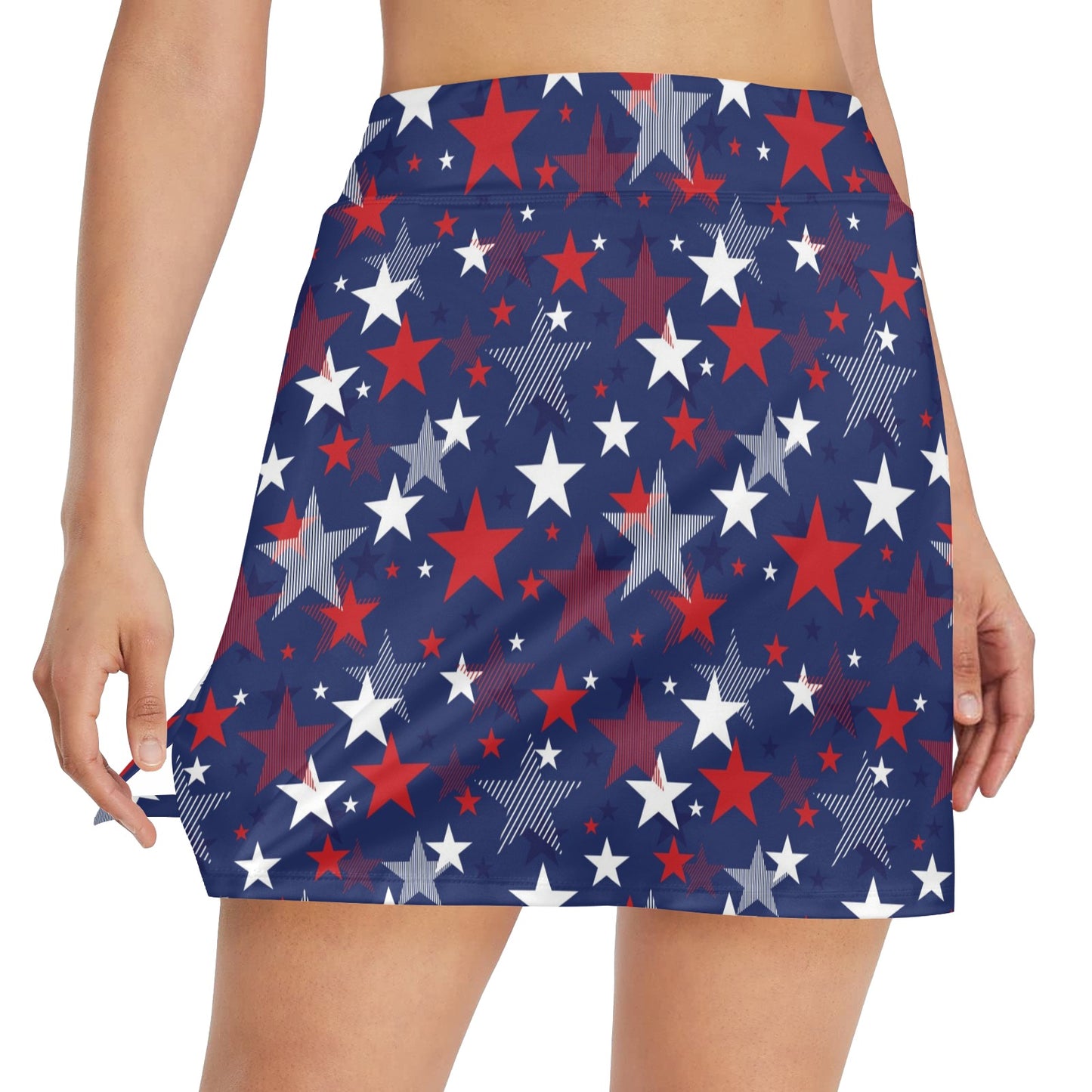 Star Print Design LKS304 17" Golf & Pickleball Skort with Pockets