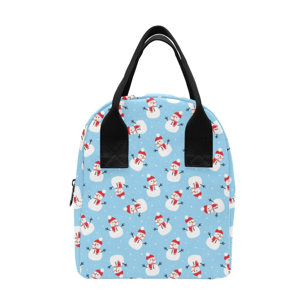 Snowman Print Design LKS305 Insulated Lunch Bag