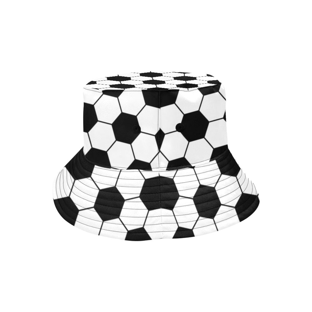 Soccer Ball Texture Print Design LKS303 Unisex Bucket Hat