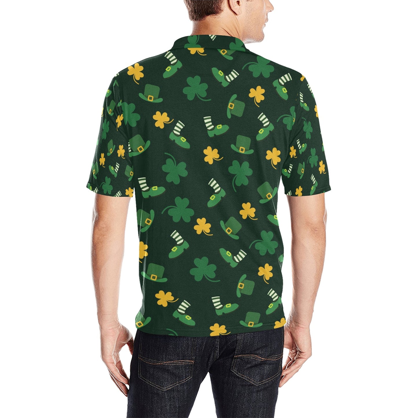 St Patricks Day Print Design LKS306 Men Polo Shirt