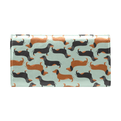 Dachshund Cute Print Pattern Women's Trifold Wallet