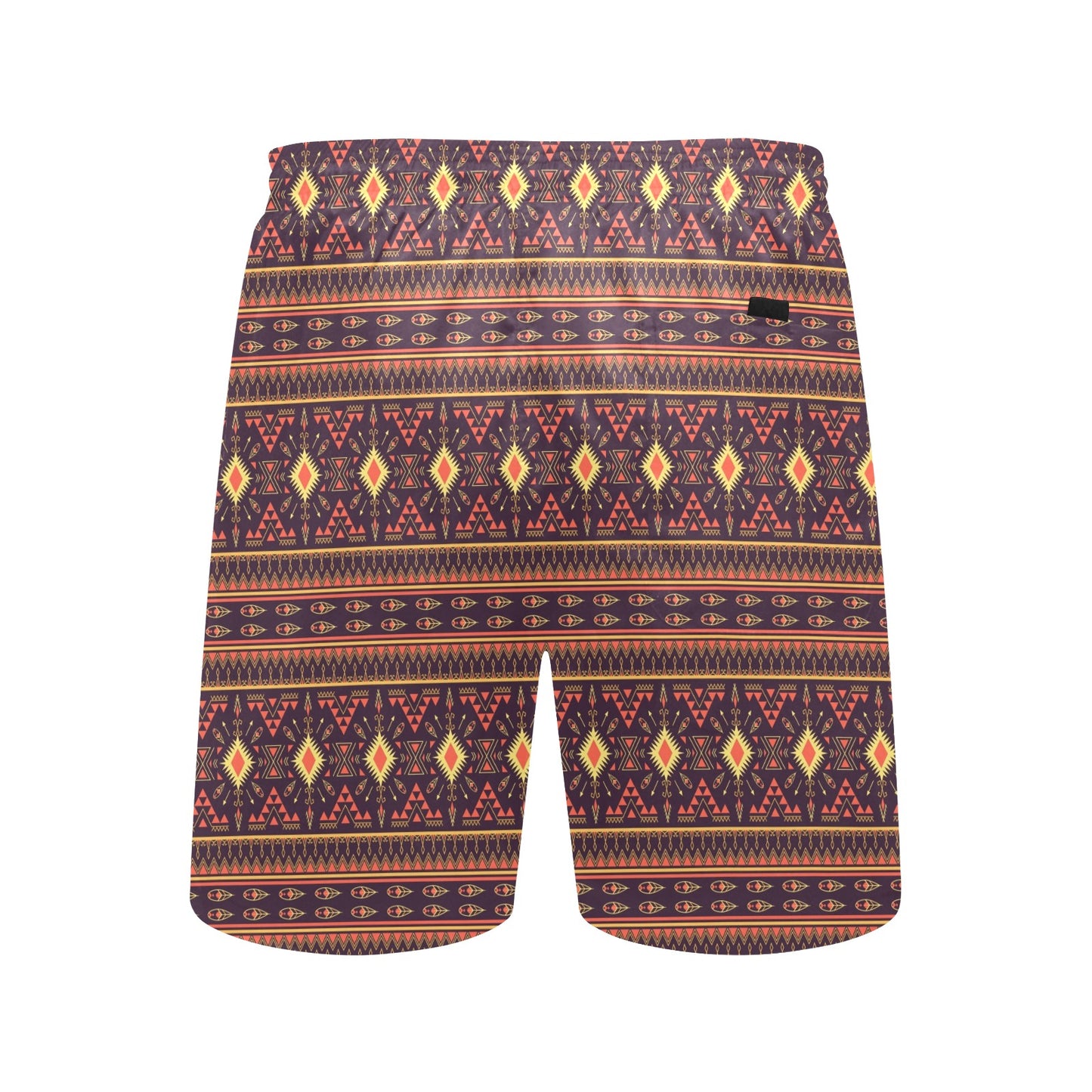 Southwest Ethnic Design Themed Print Men's Swim Trunks Beach Shorts