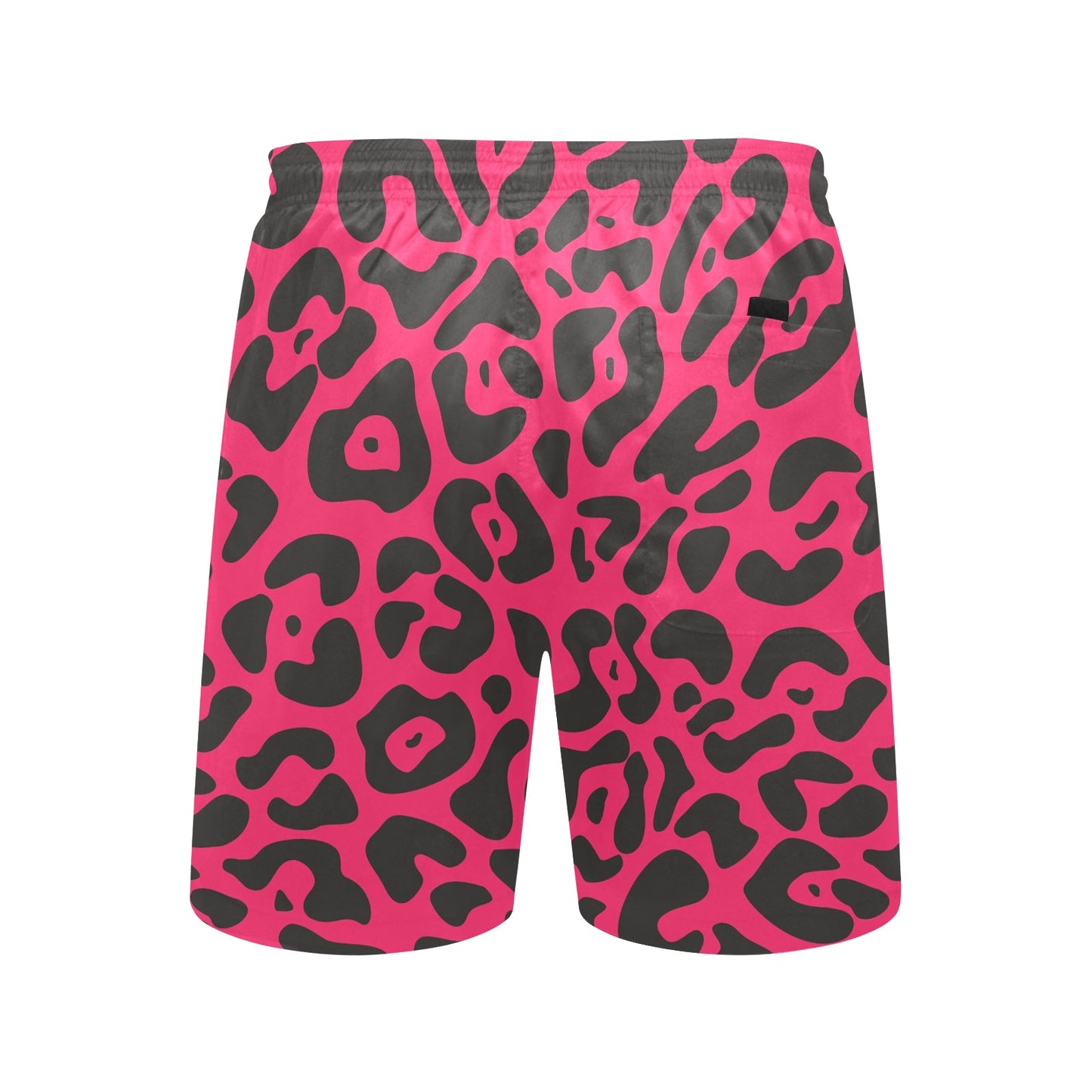 Cheetah Pink Print Pattern Men's Swim Trunks Beach Shorts