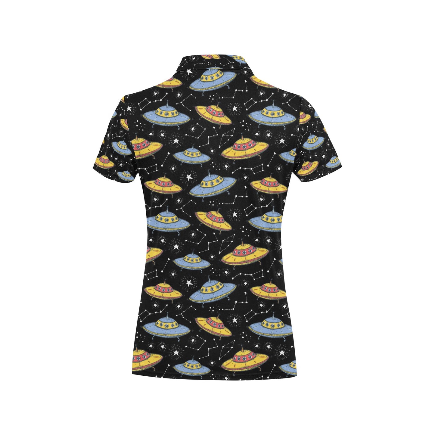 UFO Print Design LKS307 Women's Polo Shirt