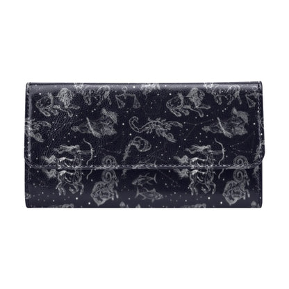 Zodiac Print Design LKS304 Women's Trifold Wallet